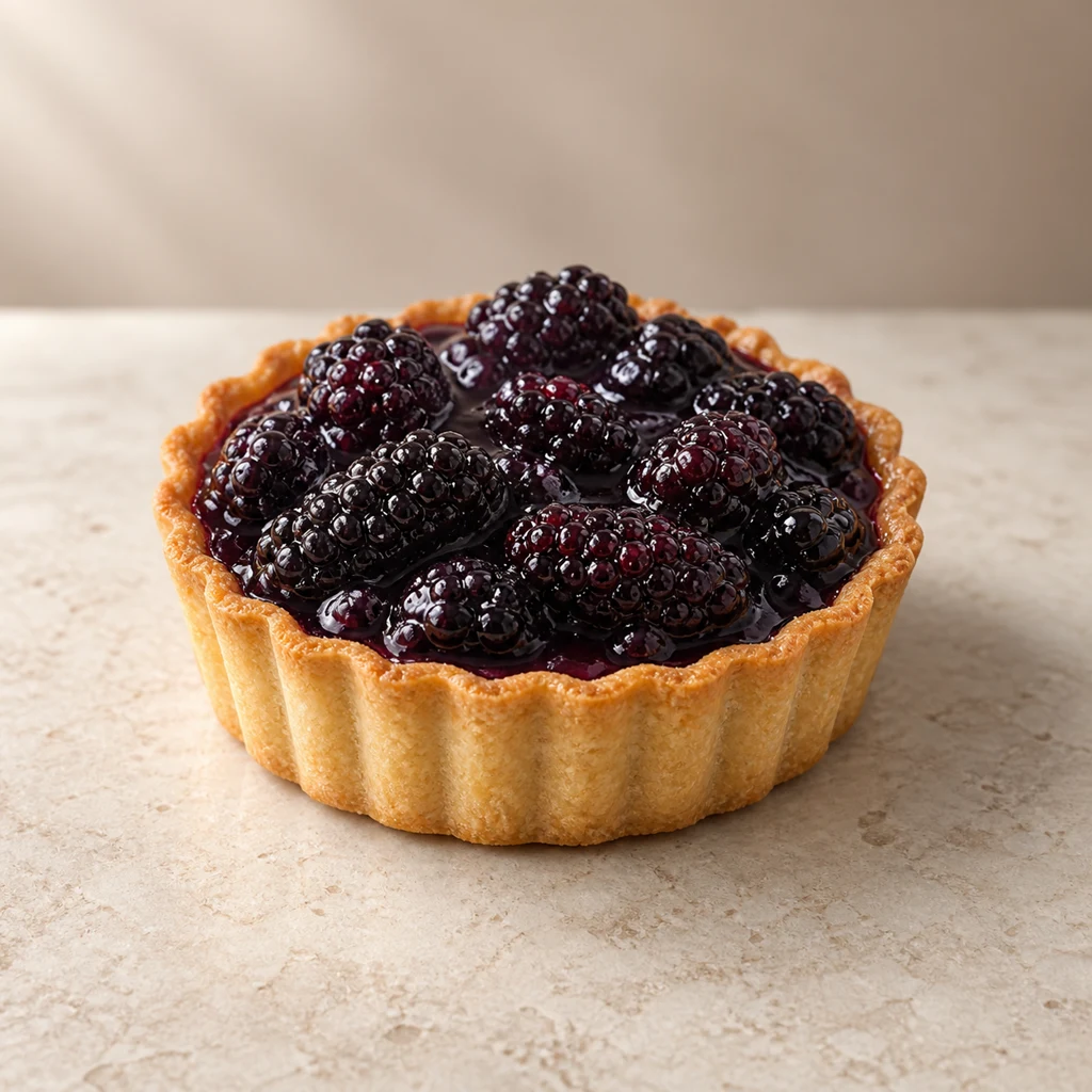 Black mulberry tart