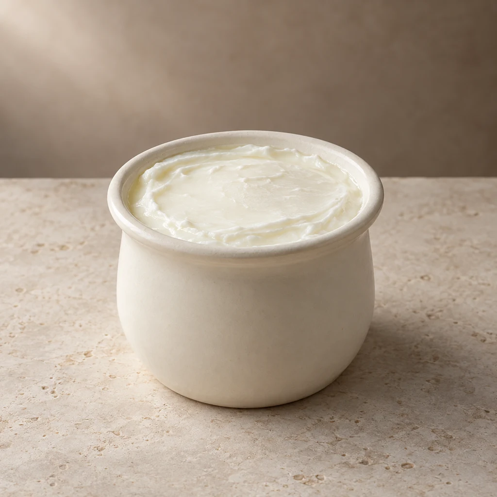 Traditional goat's milk yoghurt